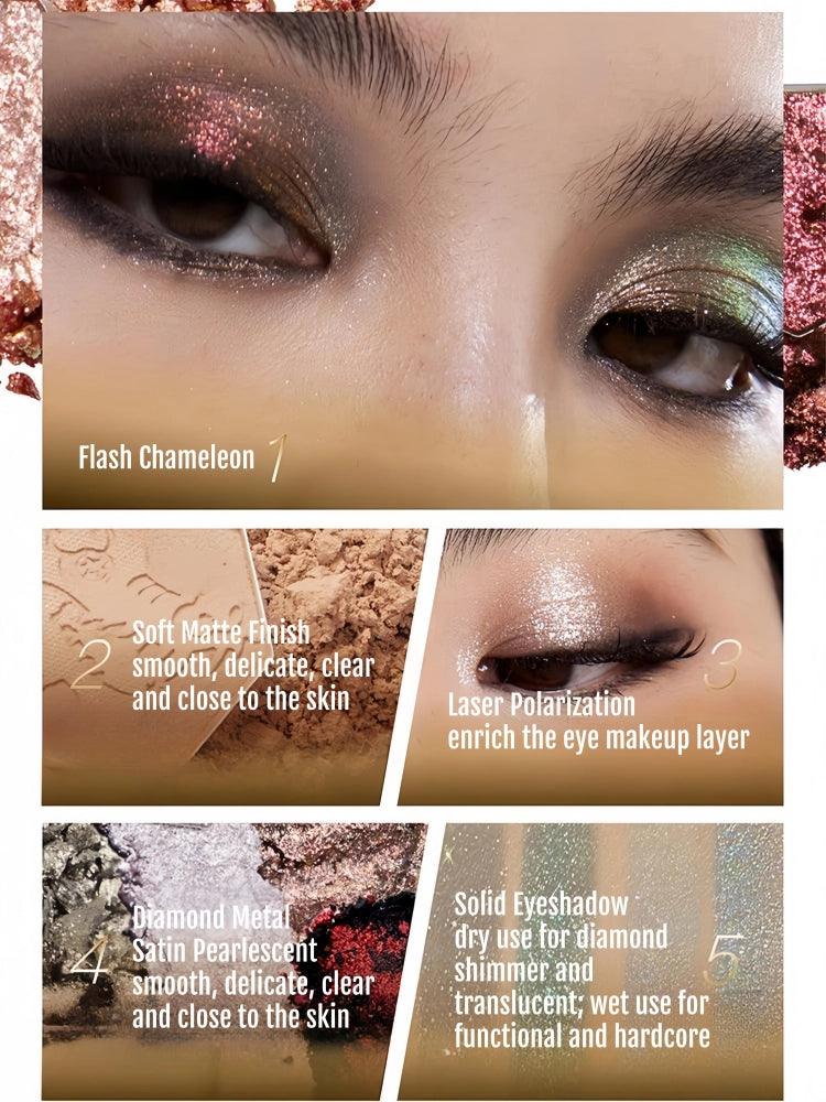 Palette de fards à paupières Girlcult 4 couleurs Gold Rush 4 g