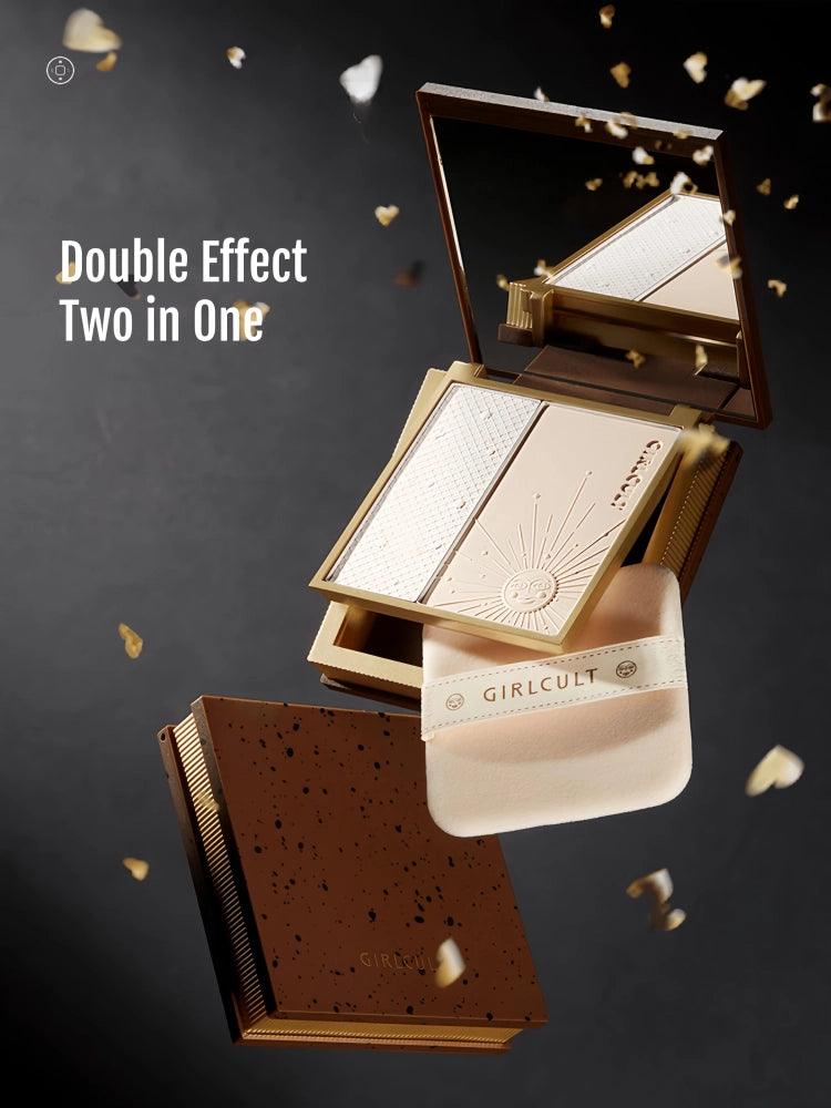 Duo de poudres compactes fixatrices Girlcult Gold Rush 13,2 g 
