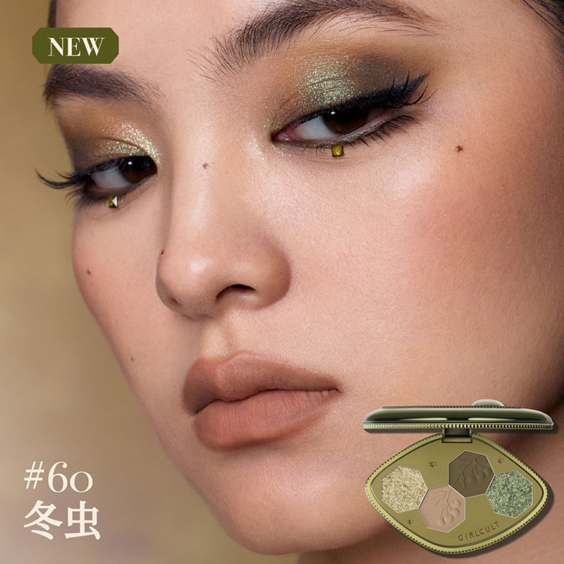 Palette de fards à paupières Girlcult Compendium of Materia Medica 4 couleurs 3,6 g