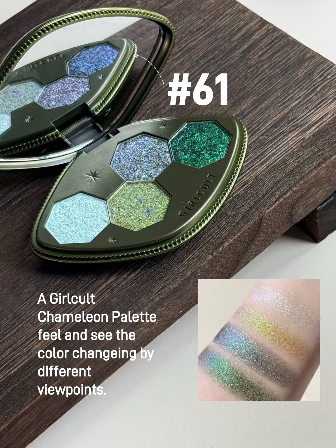 Palette de fards à paupières Girlcult Compendium of Materia Medica 4 couleurs 3,6 g