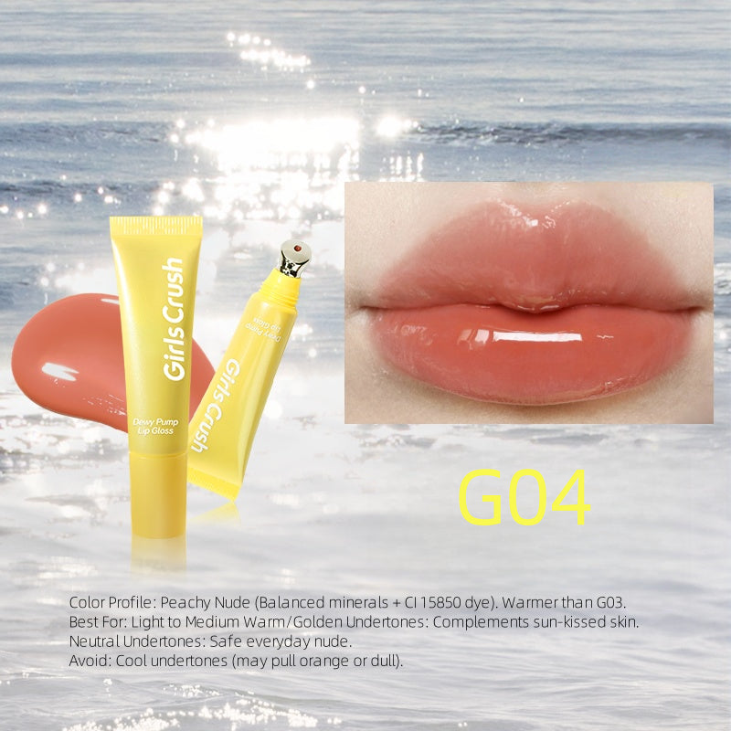 Gloss à lèvres GirlsCrush Dewy Pump 12 ml