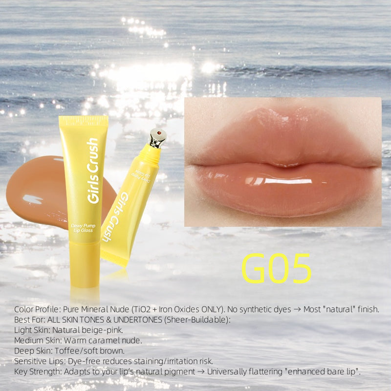 Gloss à lèvres GirlsCrush Dewy Pump 12 ml