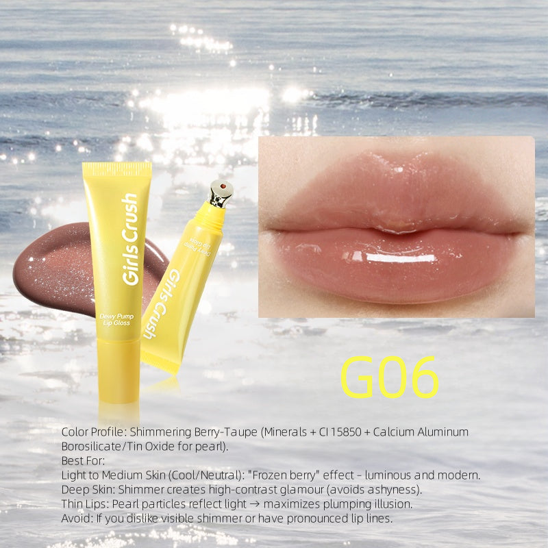 Gloss à lèvres GirlsCrush Dewy Pump 12 ml