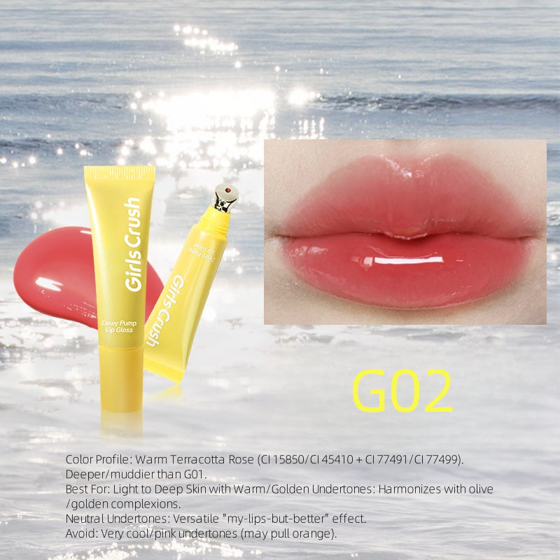 Gloss à lèvres GirlsCrush Dewy Pump 12 ml