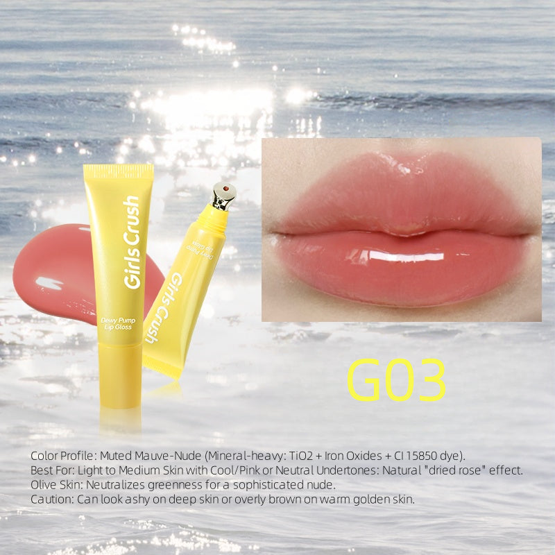 Gloss à lèvres GirlsCrush Dewy Pump 12 ml