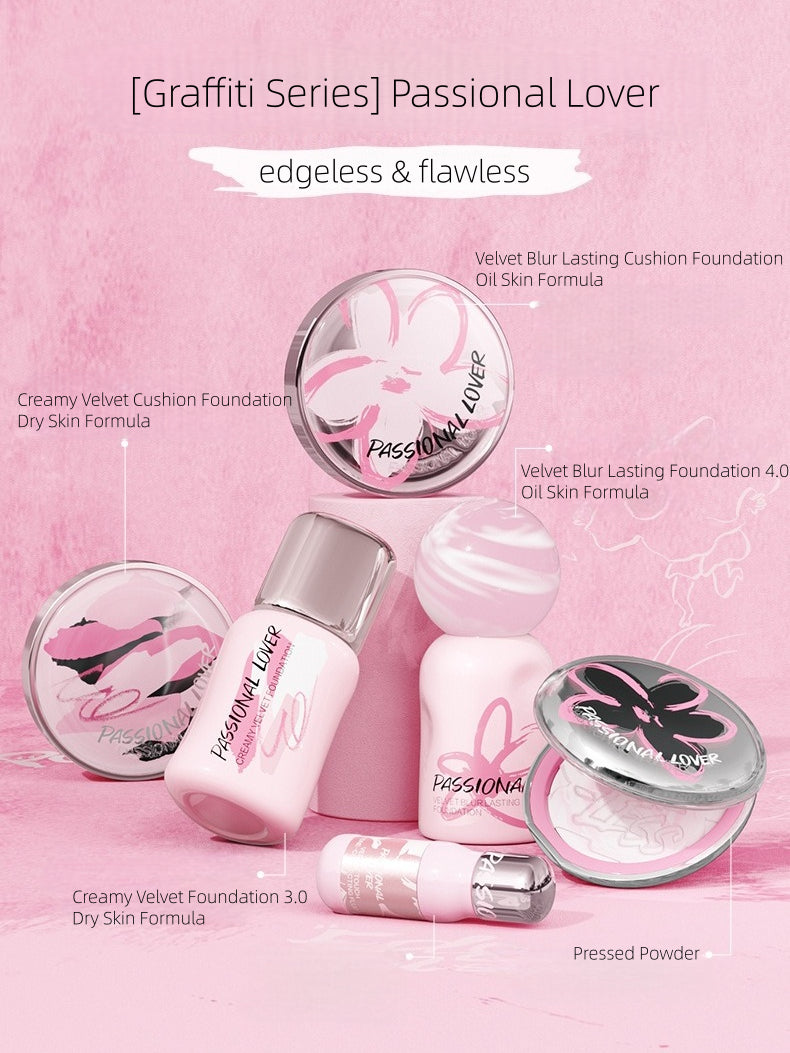 [Graffiti Series] Passional Lover Creamy Velvet Cushion Foundation Dry Skin Formula 14g+14g