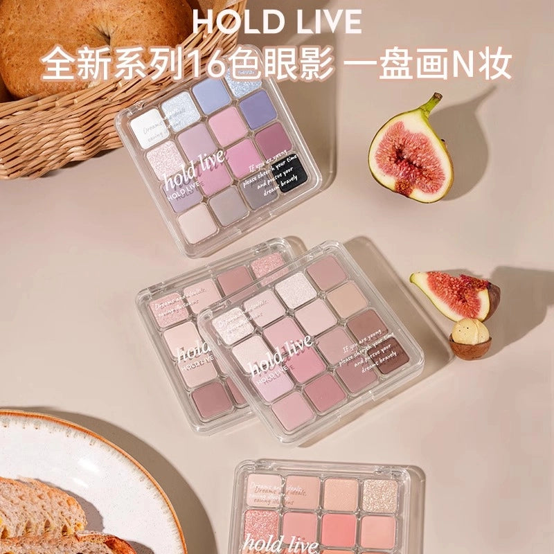 Palette de fards à paupières HOLD LIVE 16 couleurs 19,2 g