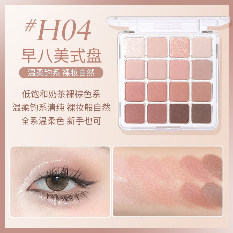 Palette de fards à paupières HOLD LIVE 16 couleurs 19,2 g