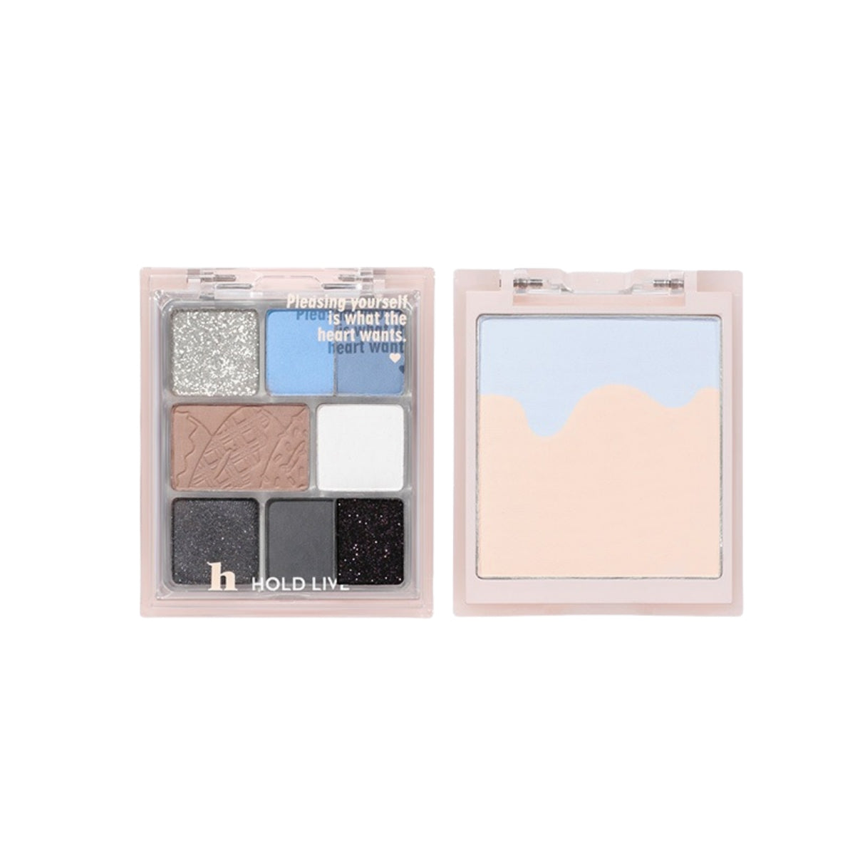 Palette visage 3 en 1 HOLD LIVE, poudre, blush, fard à paupières, 16 g