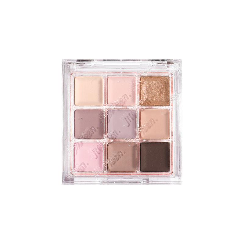 Palette de fards à paupières JILL LEEN Chocolat 9 couleurs 9 g