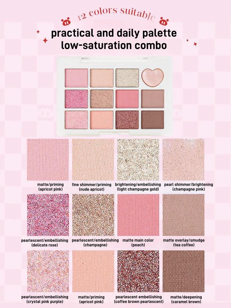Palette de 12 fards à paupières JILL LEEN GG BOND Pretty 7,2 g
