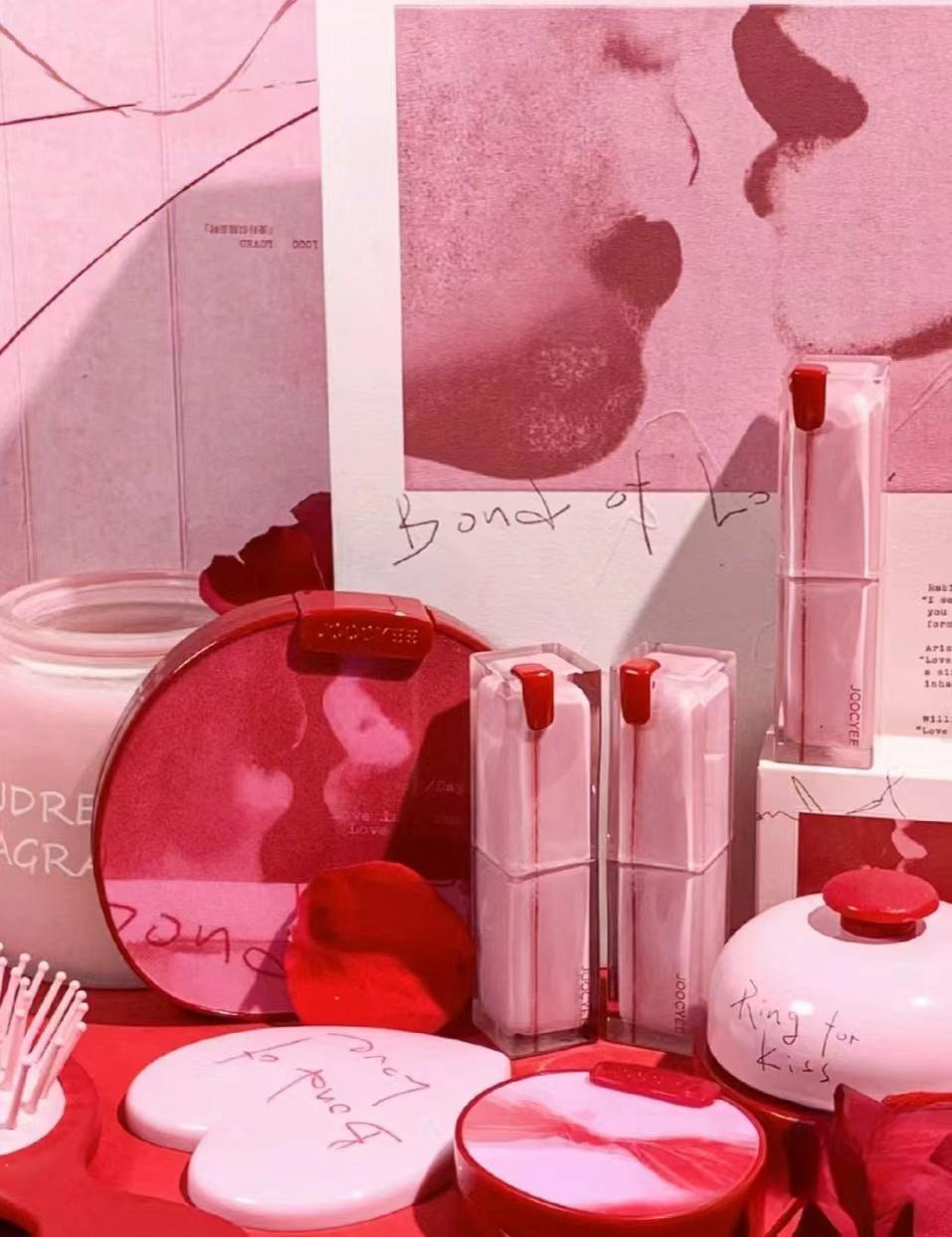 Joocyee pour la Saint-Valentin 2024 Bond of Love Rouge à lèvres Blush Fard à paupières