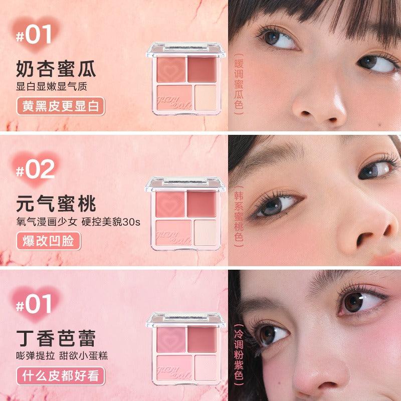 Palette de fards à joues et surligneurs Judydoll 9 g