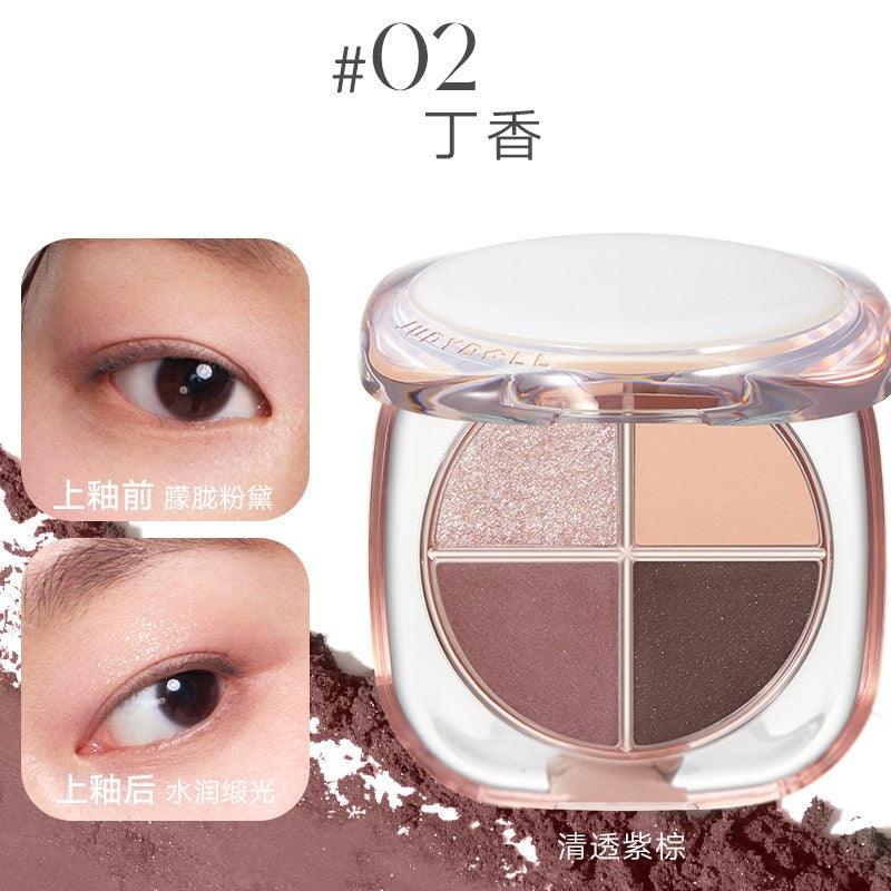 Palette de fards à paupières Glazed 4 couleurs Judydoll OOTD 6,5 g