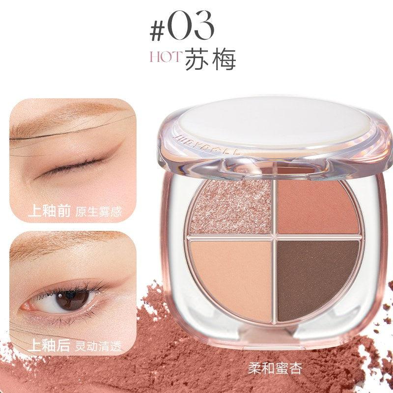 Palette de fards à paupières Glazed 4 couleurs Judydoll OOTD 6,5 g