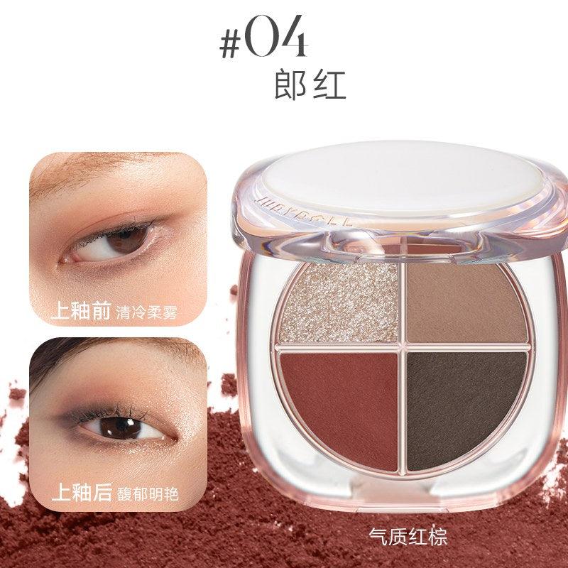 Palette de fards à paupières Glazed 4 couleurs Judydoll OOTD 6,5 g
