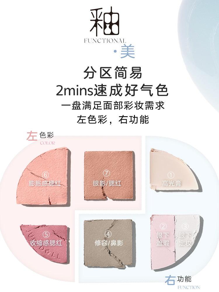 Palette de maquillage pour le visage glacé Judydoll, maquillage mat 11 g