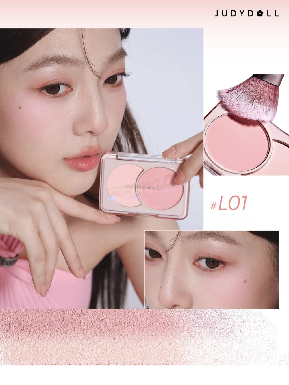 Fard à joues bicolore Judydoll 6 g