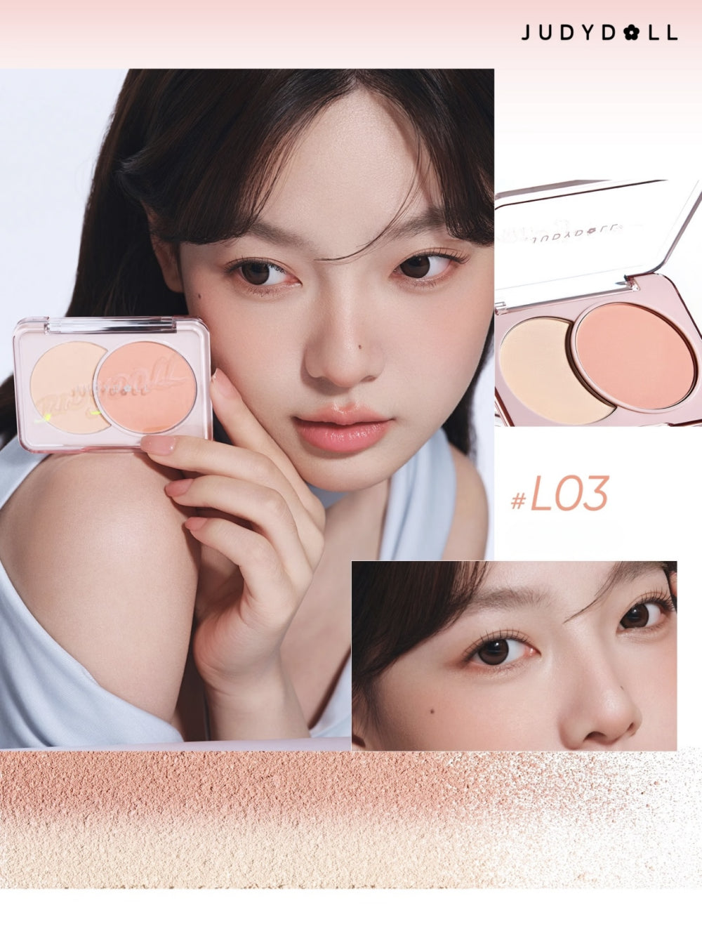 Fard à joues bicolore Judydoll 6 g