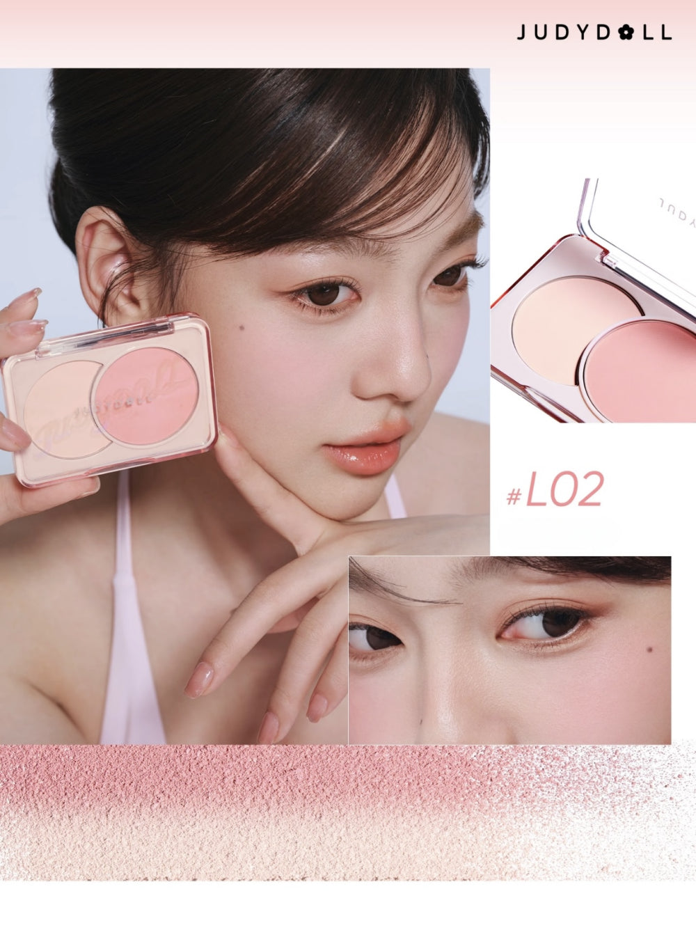 Fard à joues bicolore Judydoll 6 g