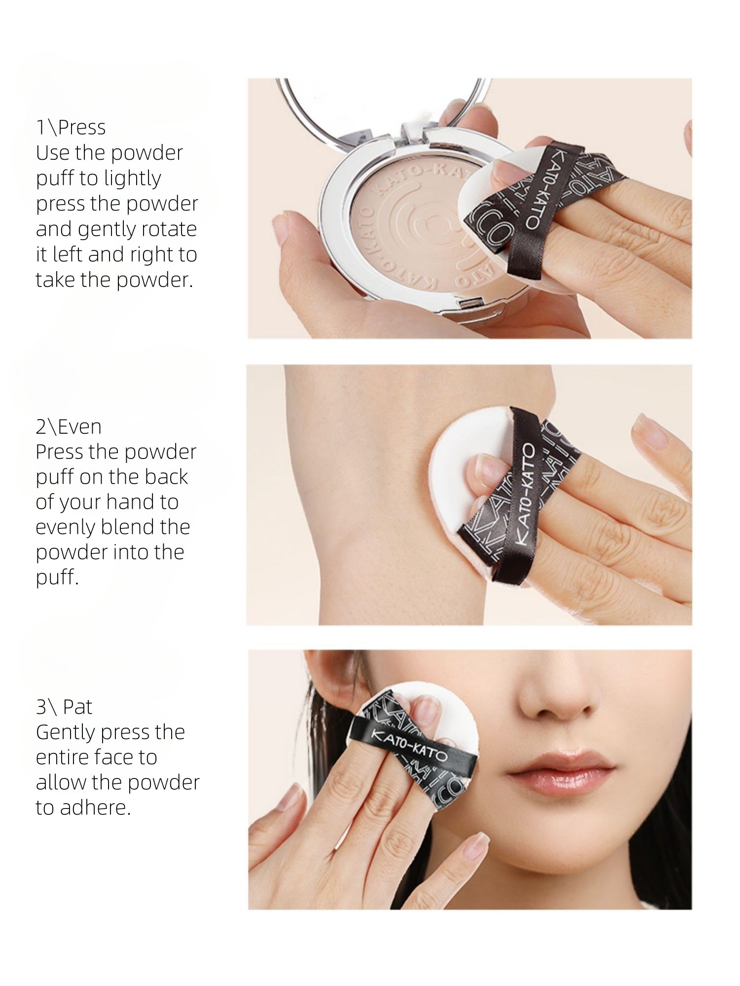 KATO-KATO Just in Tune Poudre Compacte Waterproof Soft Focus 9g