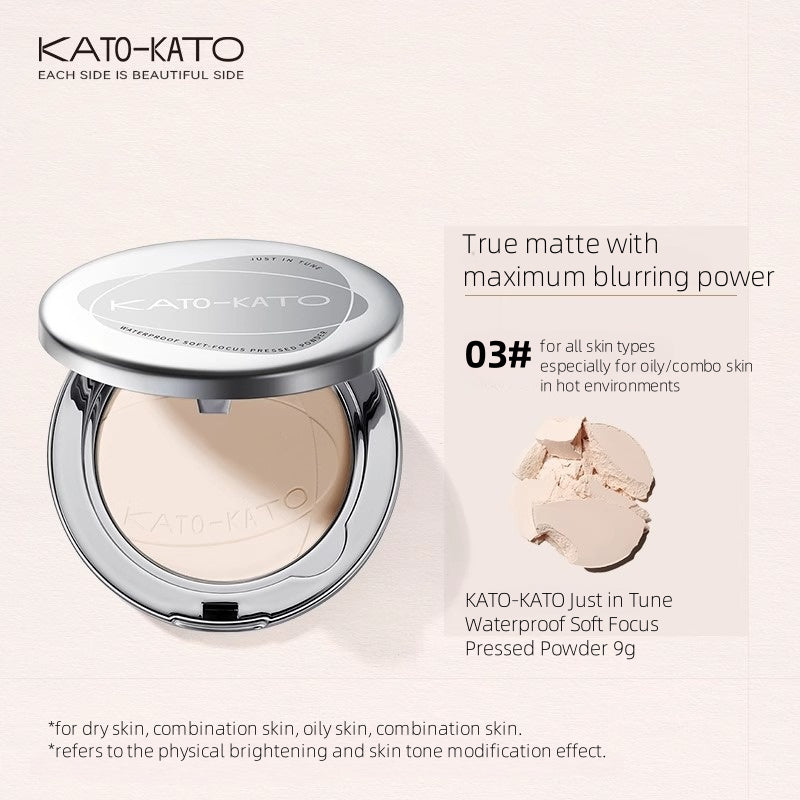 KATO-KATO Just in Tune Poudre Compacte Waterproof Soft Focus 9g