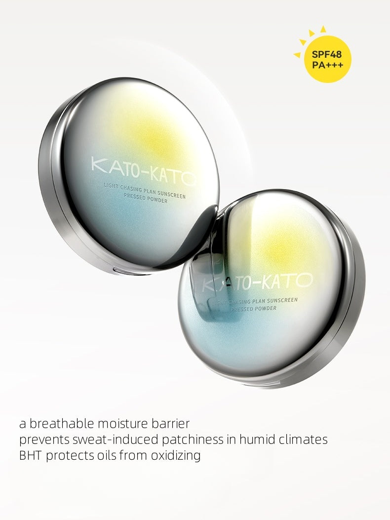 KATO-KATO Light Chasing Plan Crème Solaire Poudre Pressée 9g SPF48 PA+++