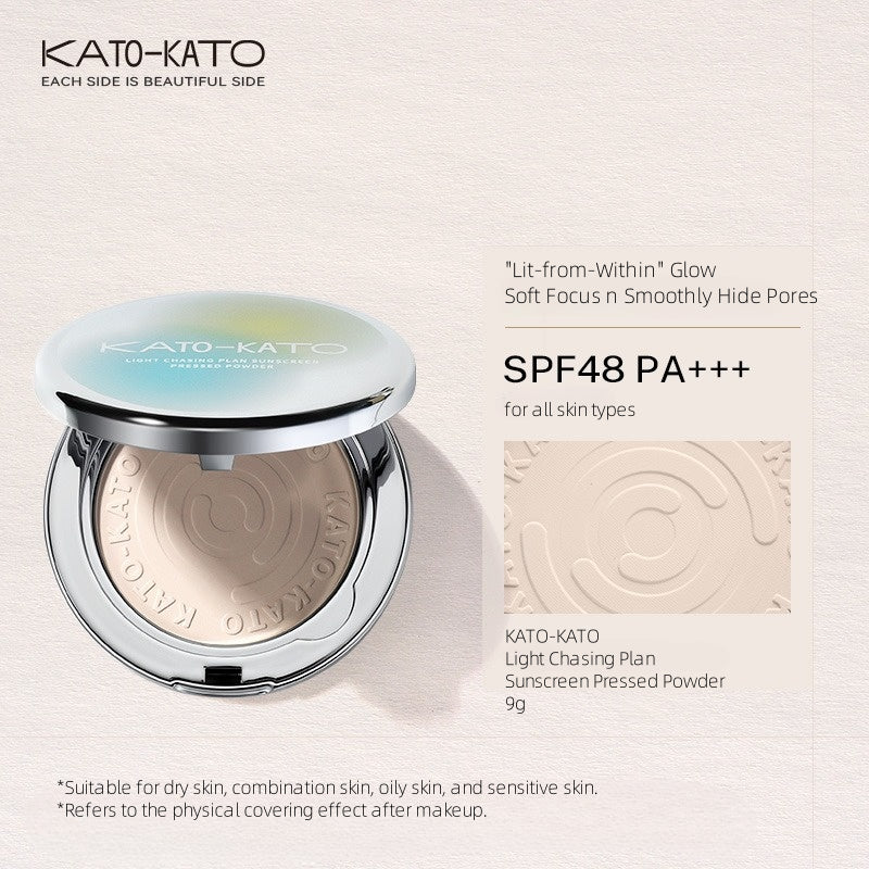 KATO-KATO Light Chasing Plan Crème Solaire Poudre Pressée 9g SPF48 PA+++
