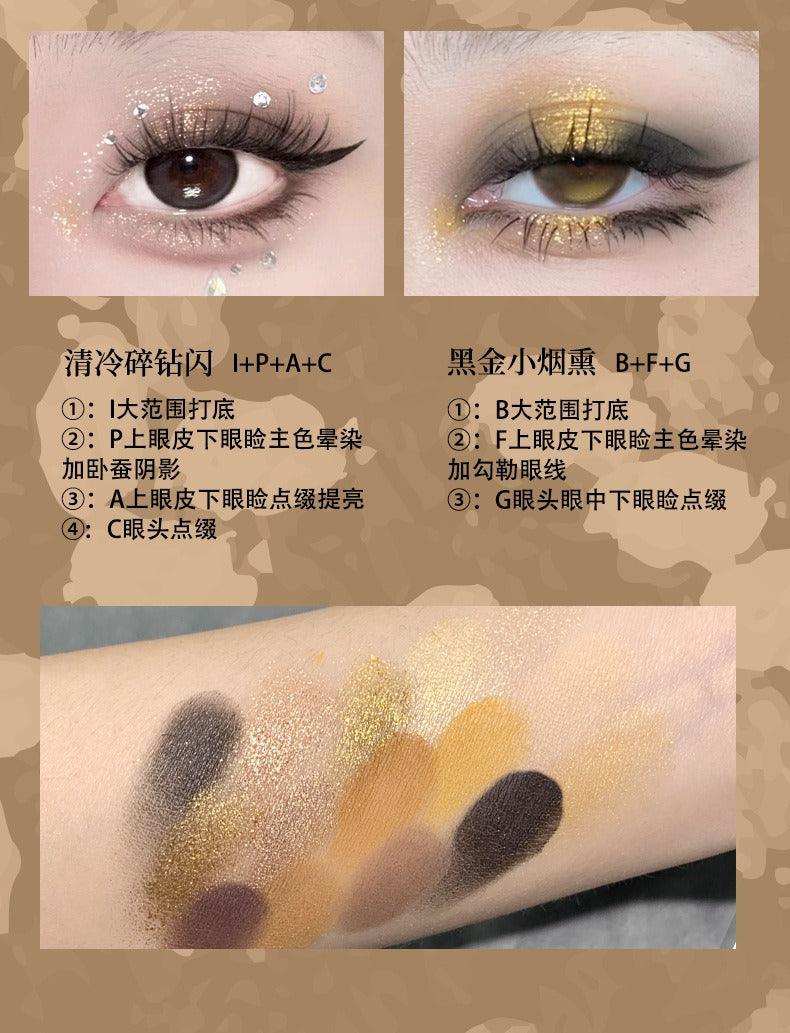 Palette pour les yeux KAXIER Button Series 15 couleurs 12 g