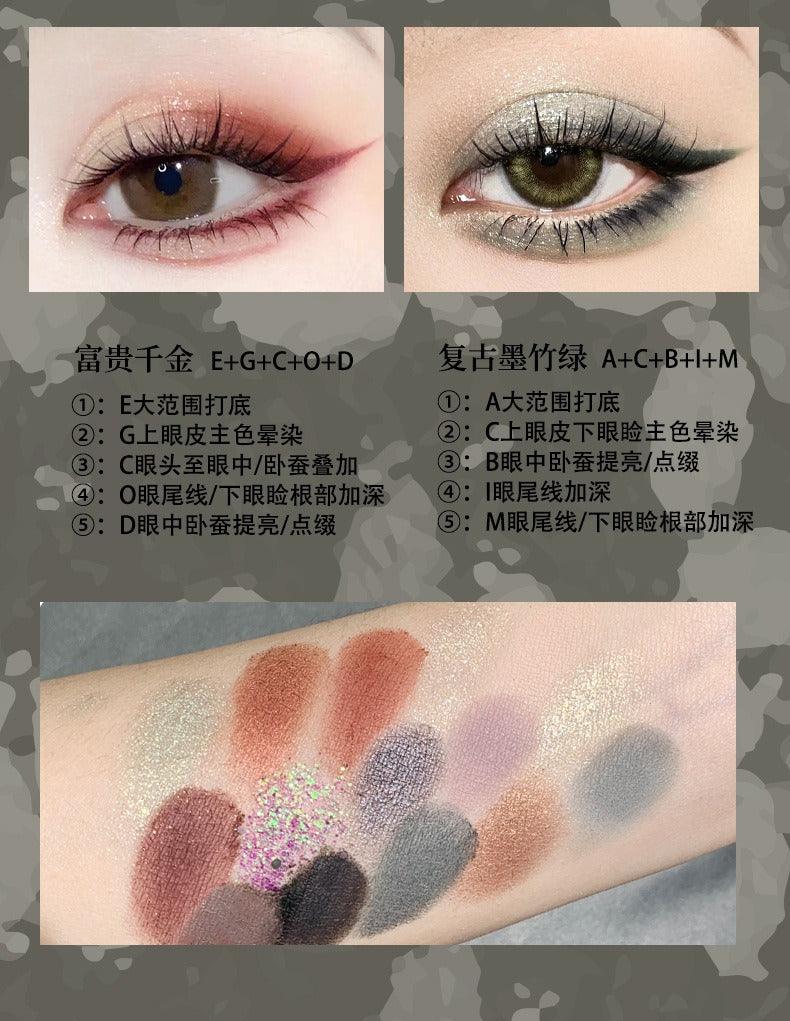 Palette pour les yeux KAXIER Button Series 15 couleurs 12 g
