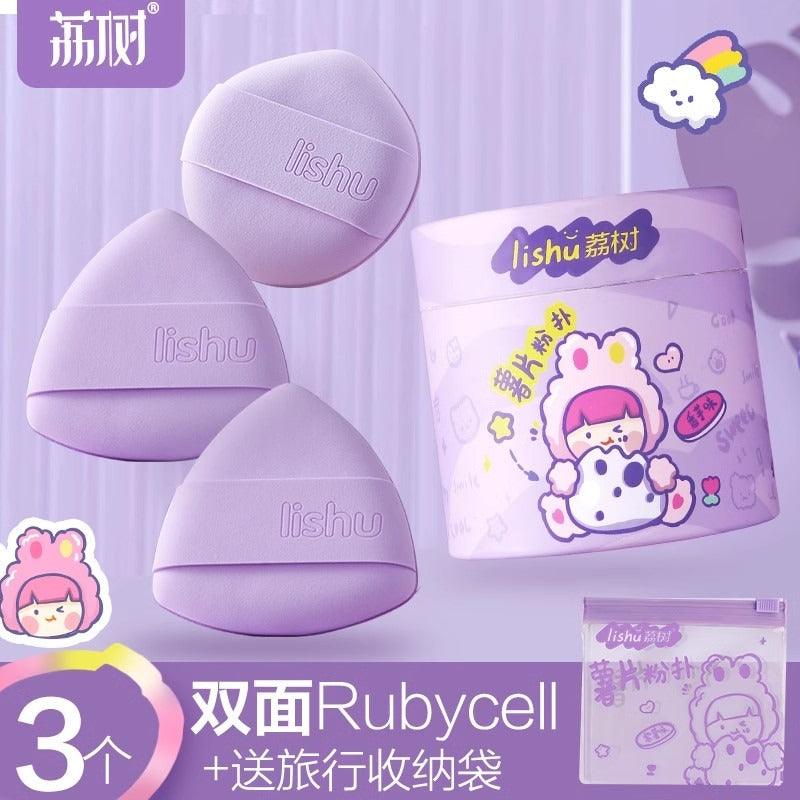 Seau à chips LISHU Rubycell Puff Maquillage Violet