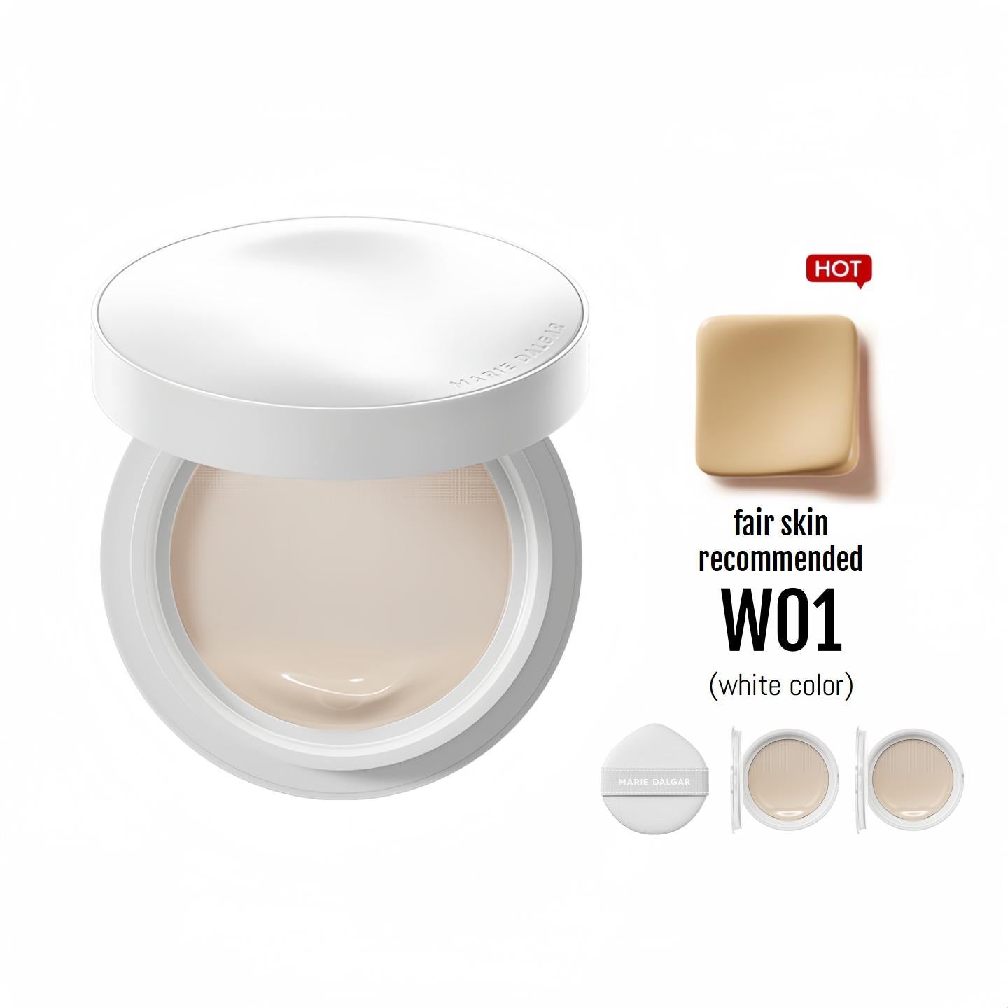 Fond de teint longue tenue Marie Dalgar Vine Blurring Cushion 18 g