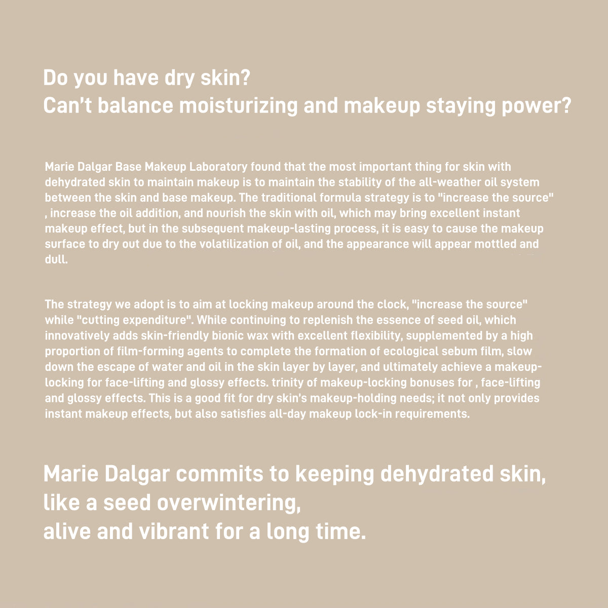 Fond de teint longue tenue Marie Dalgar Seed Skin Fitting 30 ml