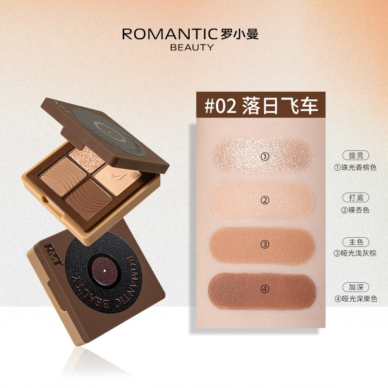 Ombre à paupières quatre couleurs RMT Romantic Beauty 3,5 g