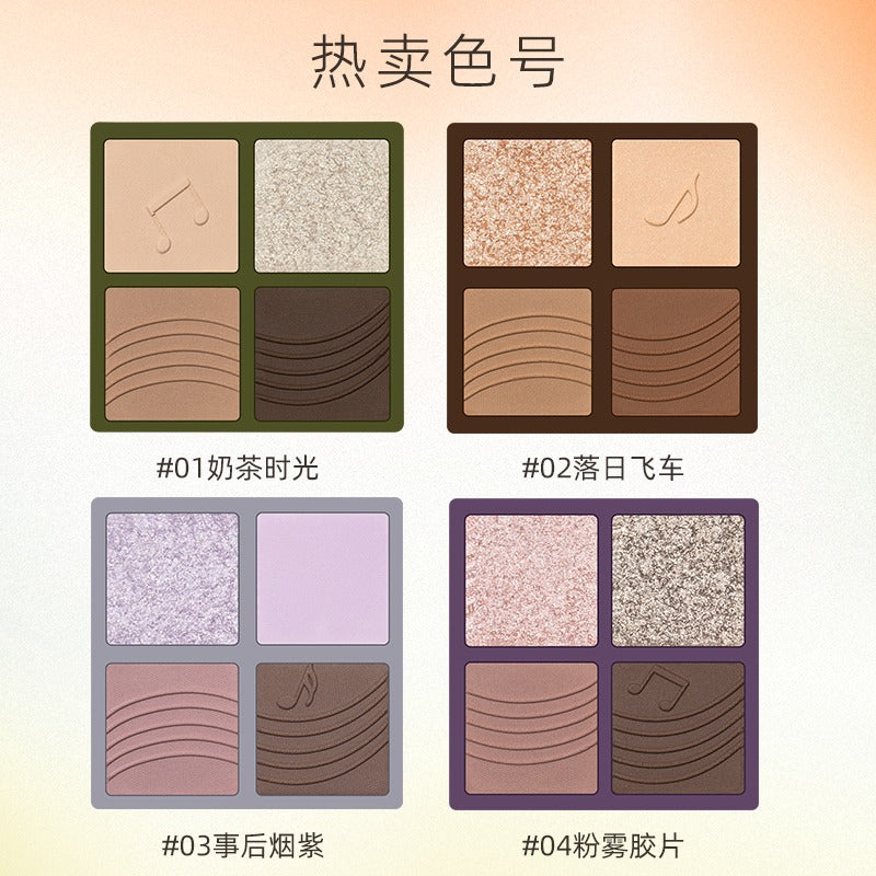 Ombre à paupières quatre couleurs RMT Romantic Beauty 3,5 g