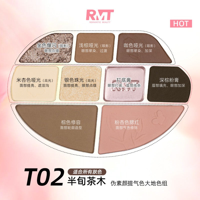 Palette de maquillage complète Romantic Beauty Floral 14 g