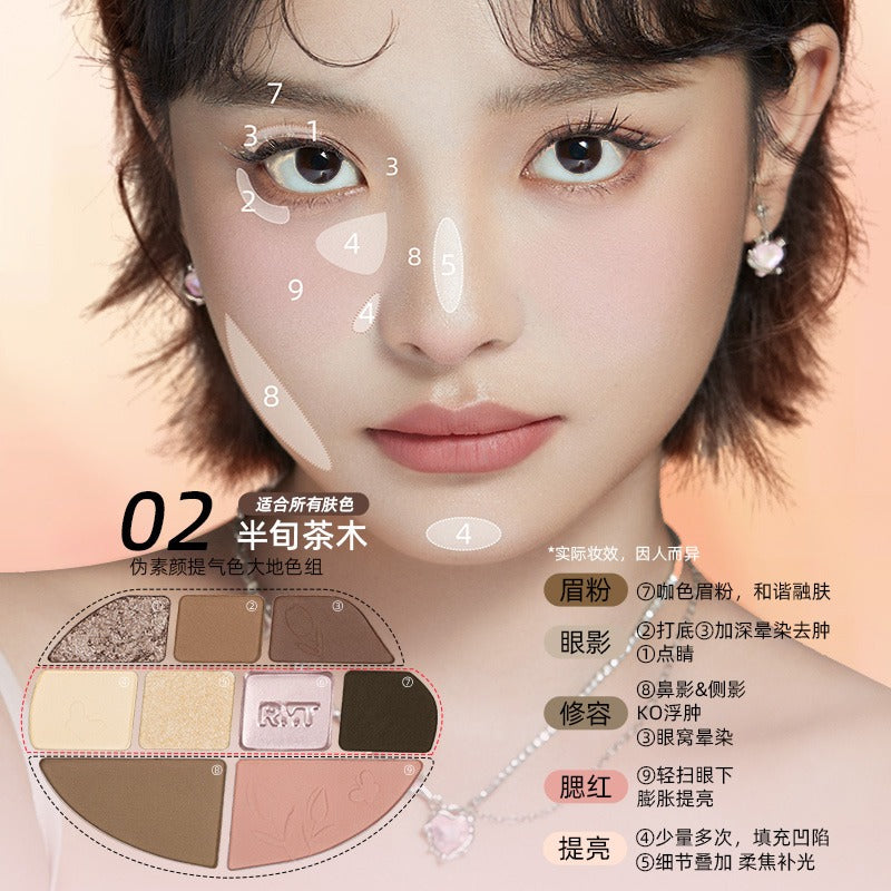 Palette de maquillage complète Romantic Beauty Floral 14 g