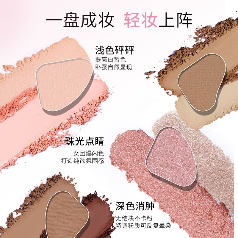 Palette de surligneurs quatre couleurs Romantic Beauty Silkworm 3,5 g