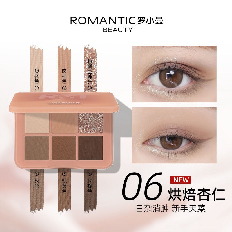 Fard à paupières Romantic Beauty Six Color 6 g