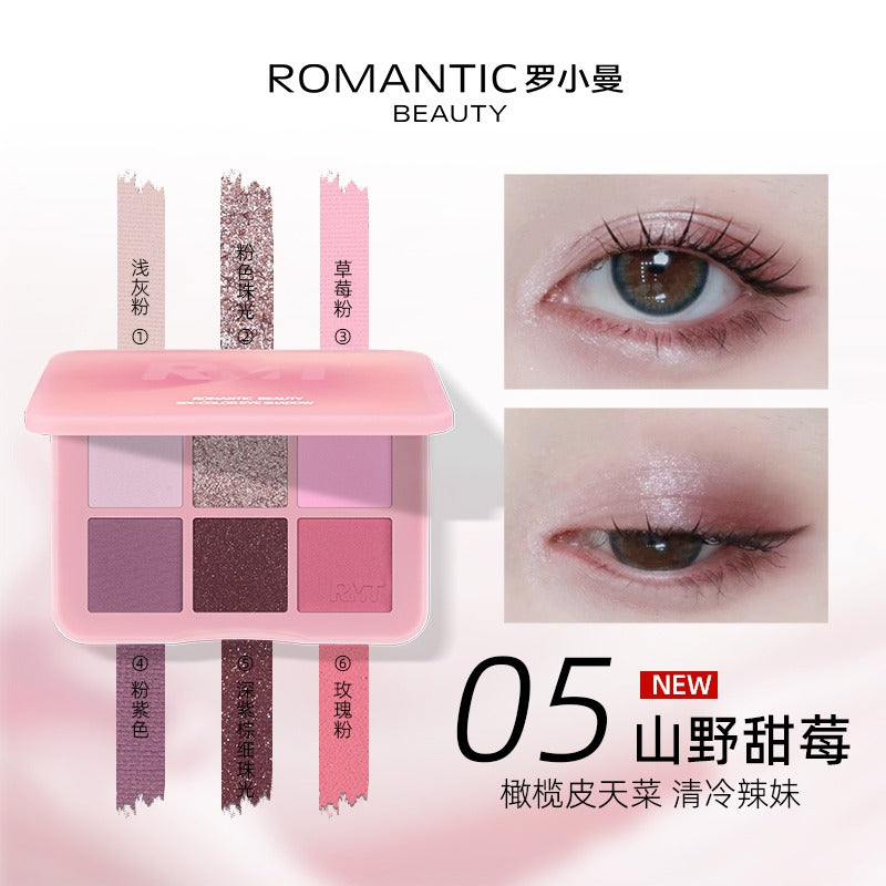 Fard à paupières Romantic Beauty Six Color 6 g