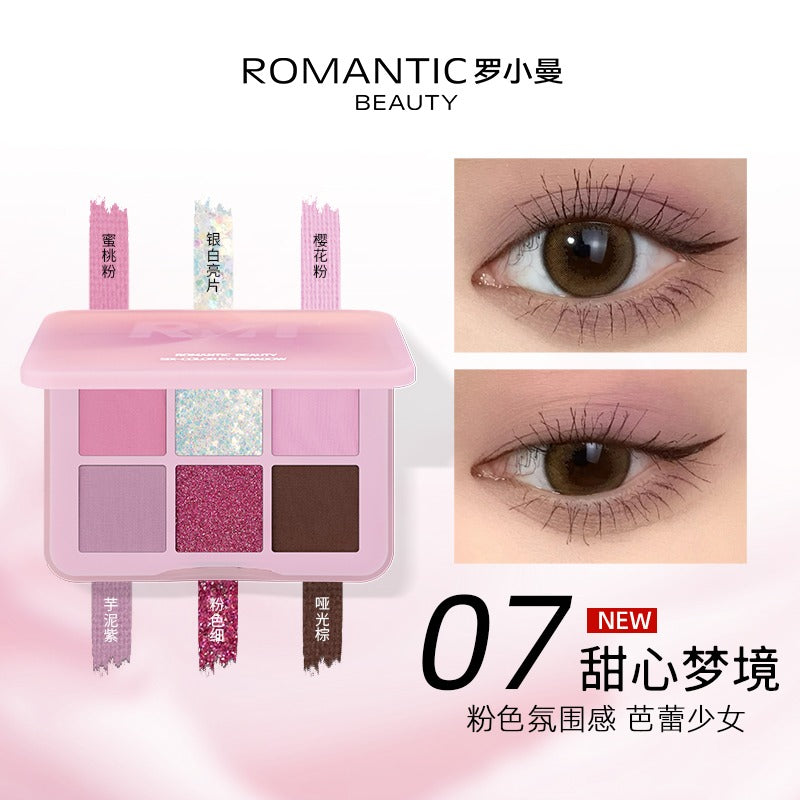 Fard à paupières Romantic Beauty Six Color 6 g