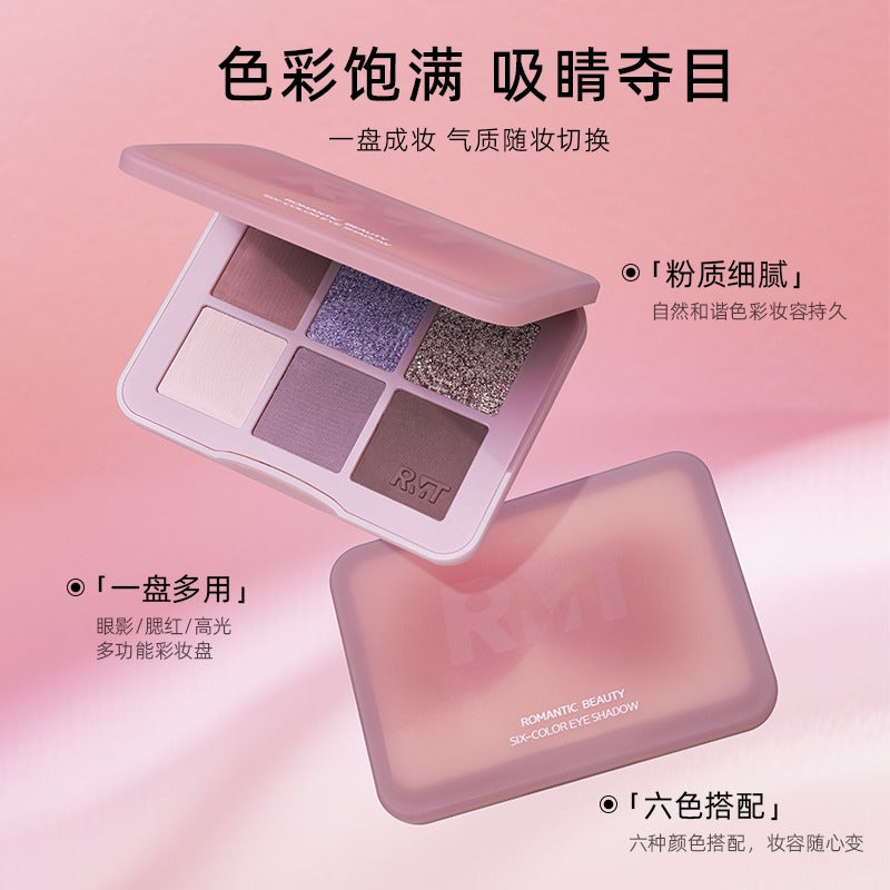 Fard à paupières Romantic Beauty Six Color 6 g