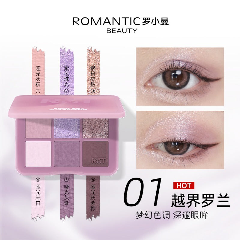 Fard à paupières Romantic Beauty Six Color 6 g