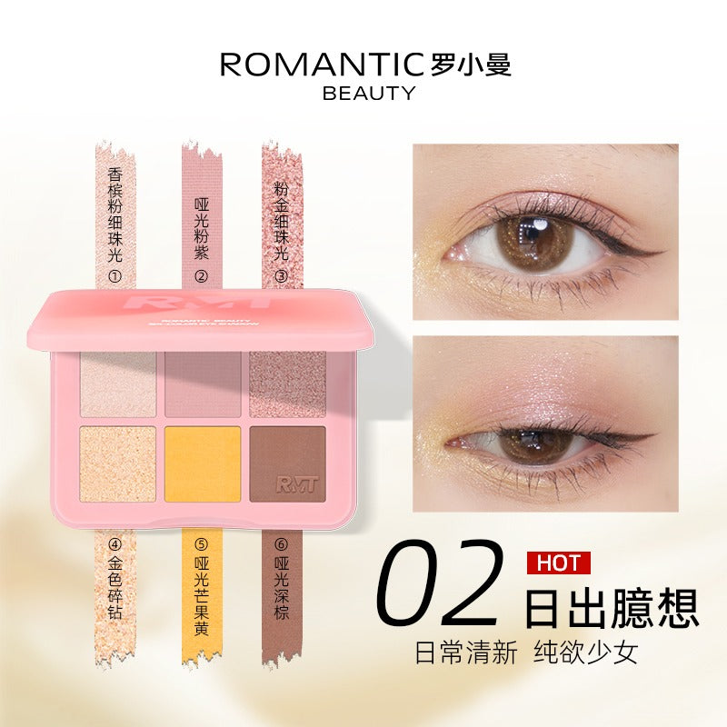 Fard à paupières Romantic Beauty Six Color 6 g