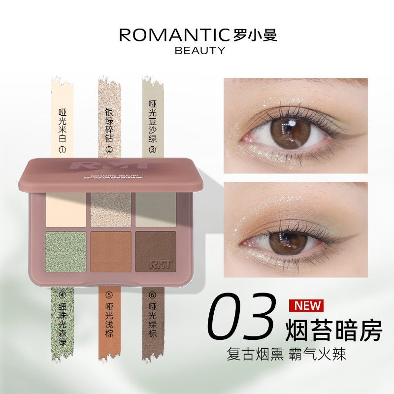 Fard à paupières Romantic Beauty Six Color 6 g