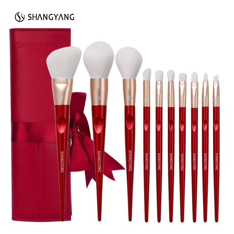 Ensemble de 10 pinceaux pour le visage Shang Yang Beauty