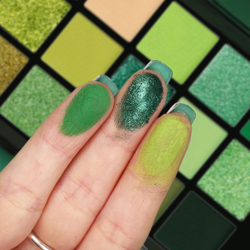 Palette de fards à paupières UCANBE 15 couleurs Green Forest 10,8 g