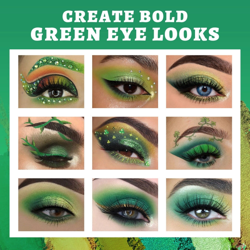 Palette de fards à paupières UCANBE 15 couleurs Green Forest 10,8 g