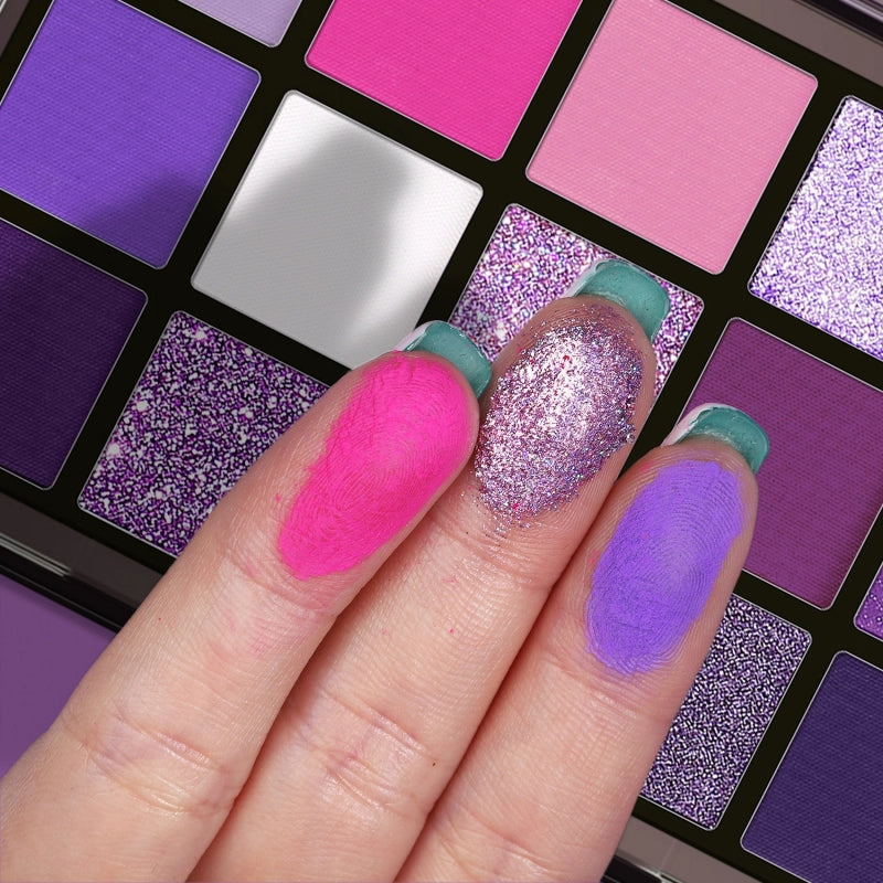 Palette de fards à paupières UCANBE 15 couleurs Purple Witch 10,8 g