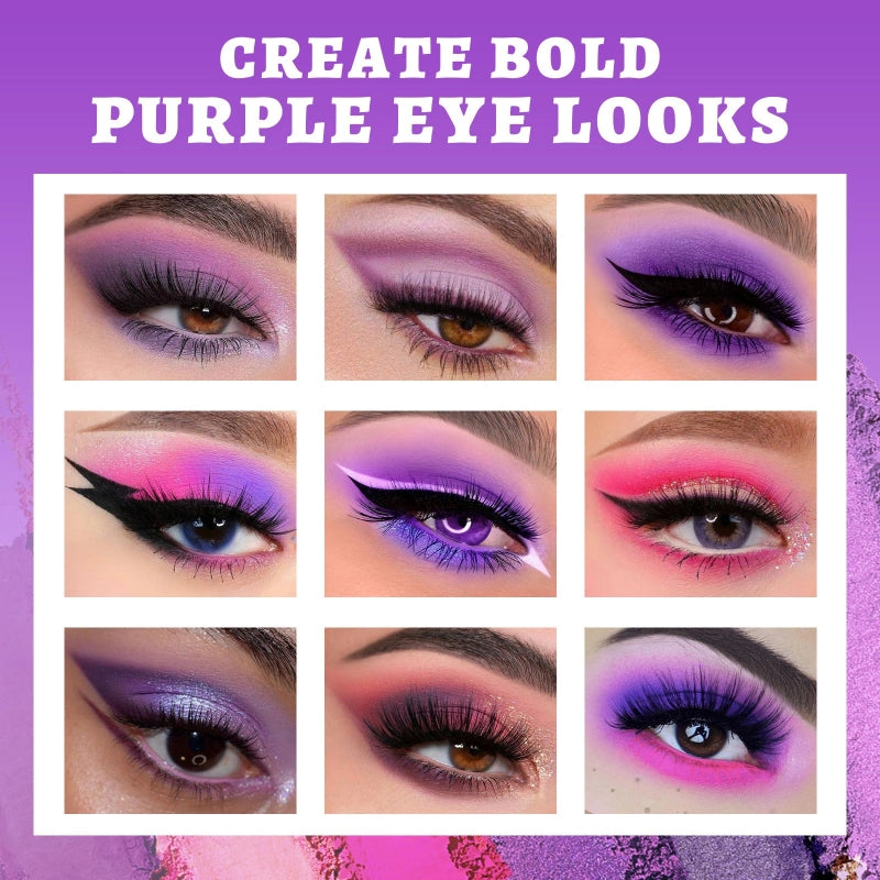 Palette de fards à paupières UCANBE 15 couleurs Purple Witch 10,8 g